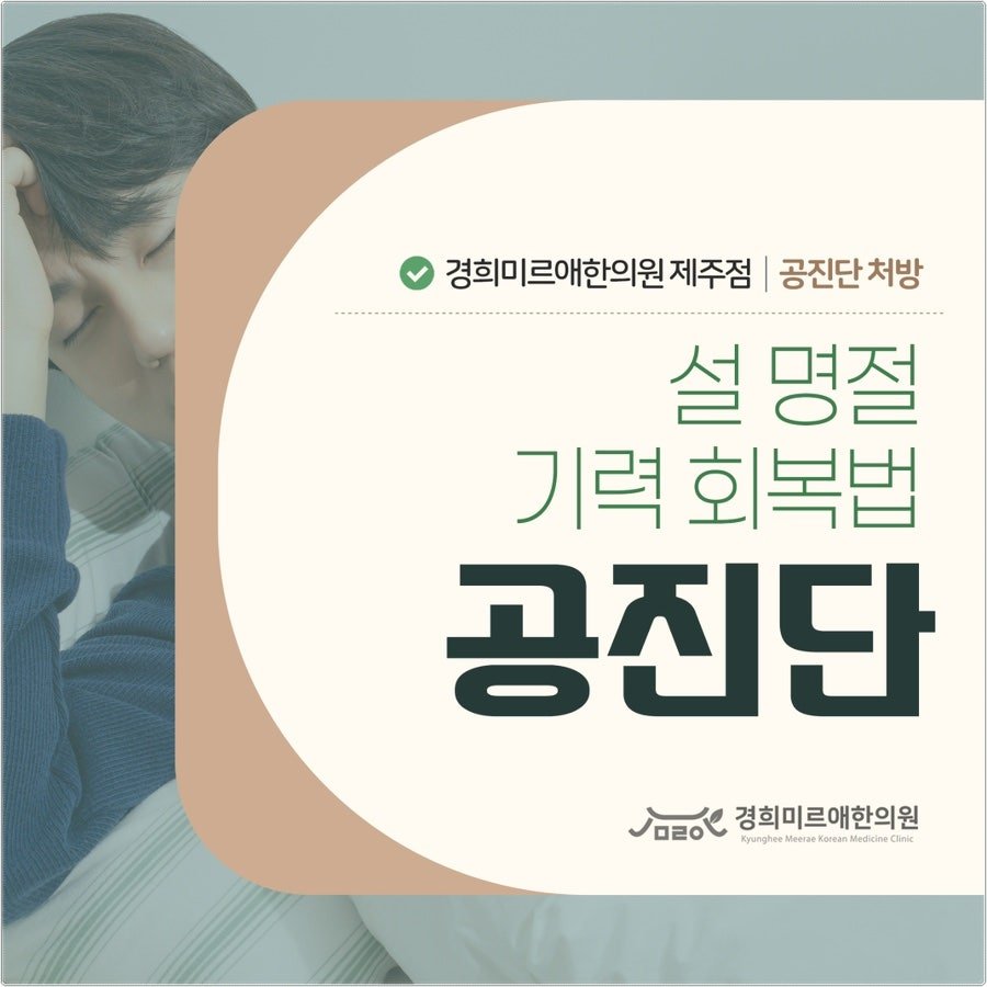 허약 체질과 공진단, 처방 원리와 고르는 기준 제주시 화북동 한의원